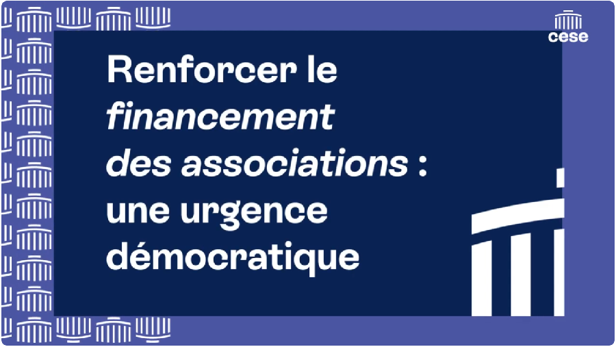 Renforcer le financement des associations : une urgence démocratique - CESE
