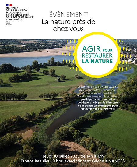 Réunion de concertation citoyenne régionale "la nature près de chez vous" jeudi 10 juillet 2025 à Nantes